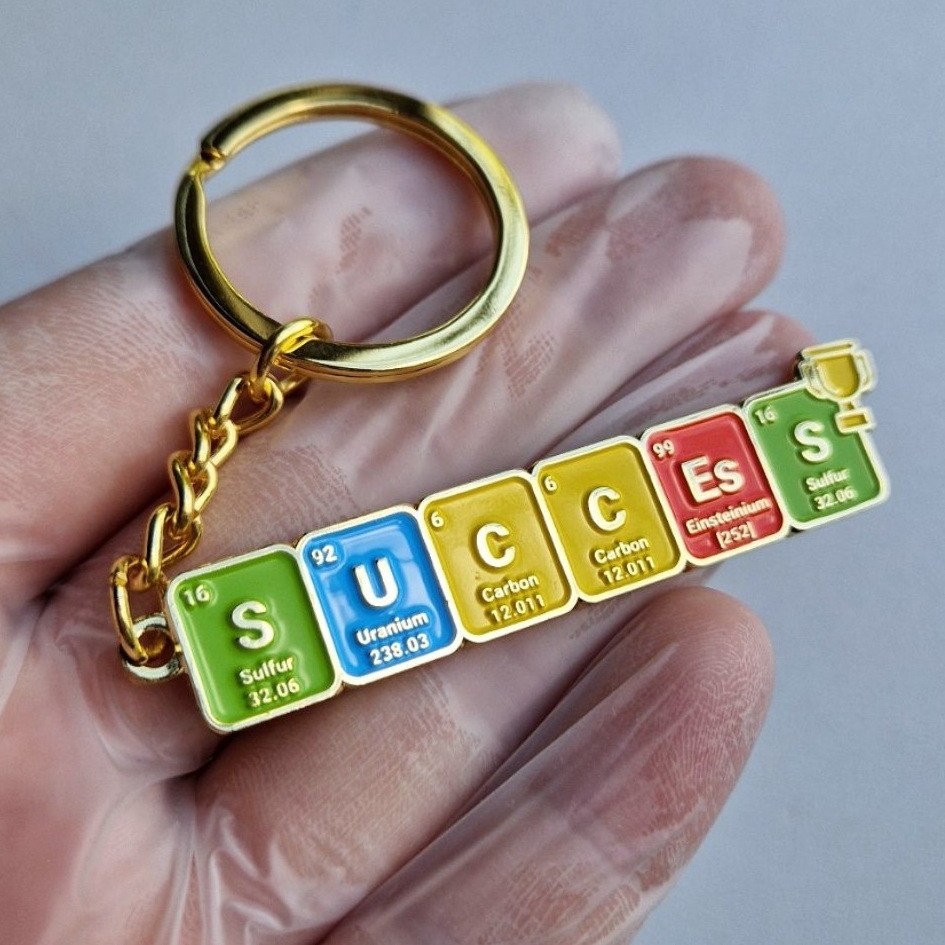 Металлический химический брелок SUCCEsS 20x65 mm